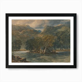On The Conway River, North Wales, David Cox Art Print