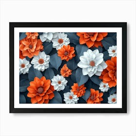 Paper Flowers 53 Art Print