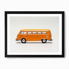 Toy Car Volkswagen Drag Bus Orange 3 Art Print