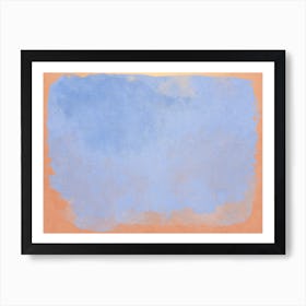Minimal Abstract Light Blue Colorfield Painting 2 Art Print