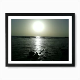 Sunset At The Beach Art Print