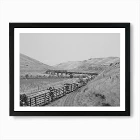 Untitled Photo, Possibly Related To Logging Train, Spalding Junction, Idaho By Russell Lee Art Print