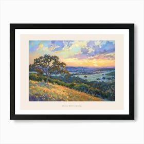 Western Sunset Landscapes Texas Hill Country 2 Poster Art Print