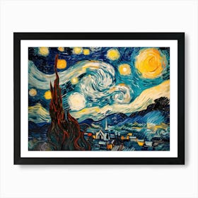 Contemporary Artwork Inspired By Vincent Van Gogh 13 Art Print