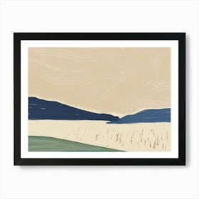 Japanese Landscape Painting Art Print