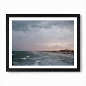 Storm's coming in Cocoa Beach Art Print