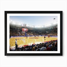 Ball Basketball Game Court People Championship Basketball Court Basket Player Sport Play (9) Art Print