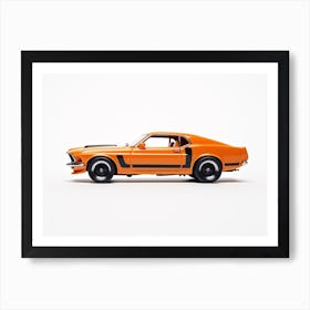 Toy Car 69 Mustang Boss 302 Orange Art Print