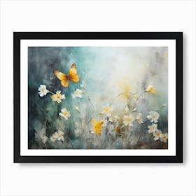 Butterfly In The Meadow Art Print