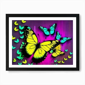 Colorful Butterflies 103 Art Print