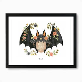 Little Floral Bat 4 Poster Art Print