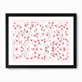 Pink Cherry Blossoms Art Print