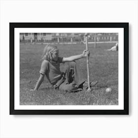 Farmer S Daughter Living At The Fsa (Farm Security Administration) Labor Camp, Caldwell, Idaho By Russell Lee 1 Art Print