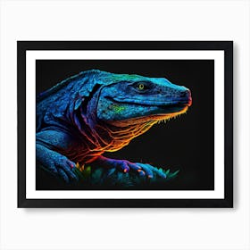 Iguana Light Landscape Art Print