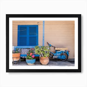 Blue Shutters Art Print