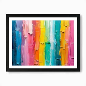 Rainbow Paint Art Print