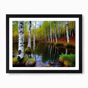 Birch Trees 54 Art Print