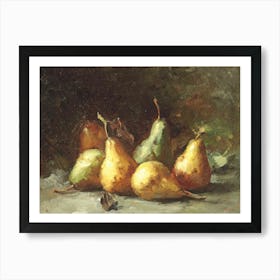 Pear Still Life Fruit Painting Studio McGee Art Print