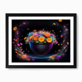 Flowers In A Pot Art Print