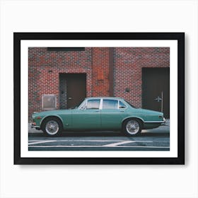 A Classic Green Car New York Art Print