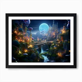 Fairytale City 2 Art Print