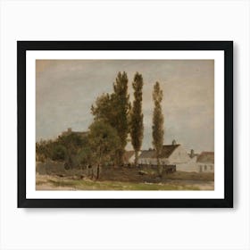 Claude Monet - A Village Art Print