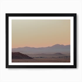 Sunset at Namib Desert Art Print