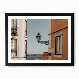 Vintage Lantern In Lisbon Art Print