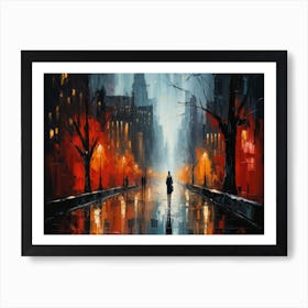 Night In The City 1 Art Print