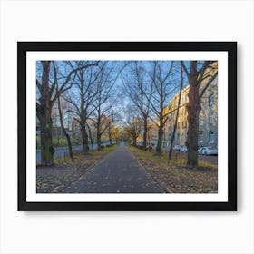 Autumn Street In The City Art Print