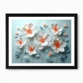 Paper Flowers 16 Art Print