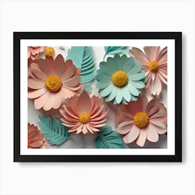 Paper Flowers 4 Art Print