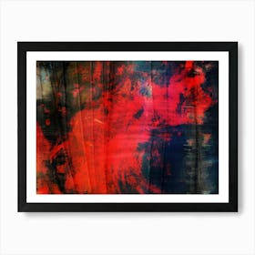 Red Thunderstorm  Art Print