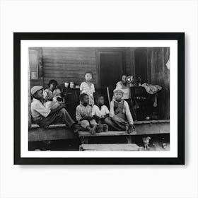 Background Photo, Family Of Fsa (Farm Security Administration) Client, Who Will Participate In Tenant Purchase Program Art Print