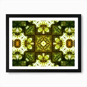 Green Watercolor Pattern Art Print