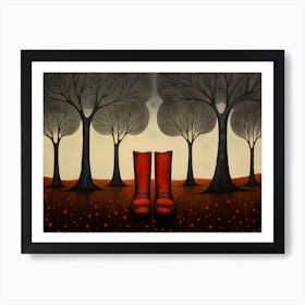 Red Boots - The Dark Tower Series Art Print