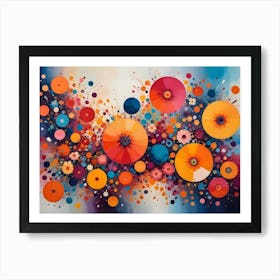 Abstract Flower Painting 1 Art Print