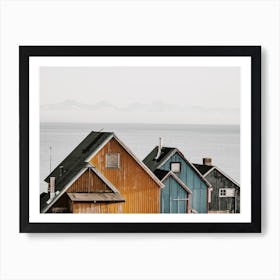 Icelandic Village Homes Art Print