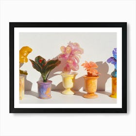 Vases Of Flowers Art Print