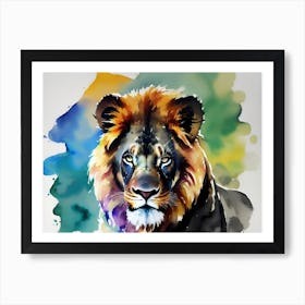 Lion Painting 24 Art Print