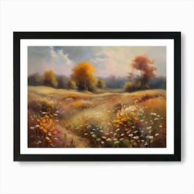 Printable Wall Art, Vintage Landscape, Farmhouse Wall Decorations, Vintage Landscape Oil Painting.9 3 Art Print