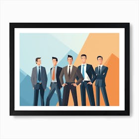 Group Of Businessmen 5 Art Print