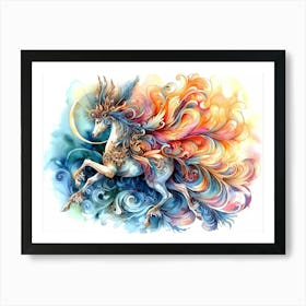 Unicorn Painting 7 Art Print