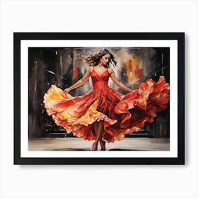 Flamenco Dancer Art Print