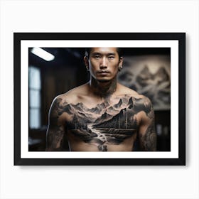 Mountain Tattoo Art Print