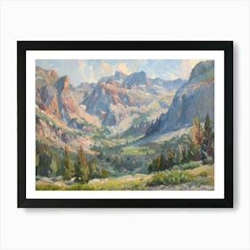 Western Landscapes Rocky Mountains 3 Art Print