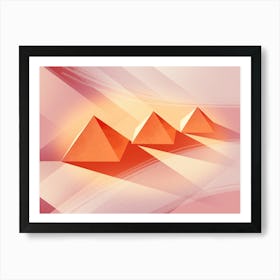 Three Pyramids Poster