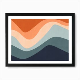 Abstract Wave - Cf01 Art Print