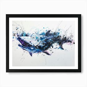 Dolphins In The Water Art Print