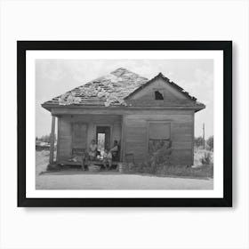 Home Of Agricultural Day Laborer S Home In Muskogee County, Oklahoma, These Houses Rent From Two To Five Dollars Per Art Print